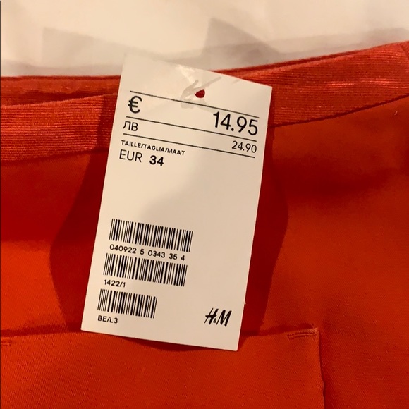 NWT H&M orange mini skirt! - Picture 4 of 4